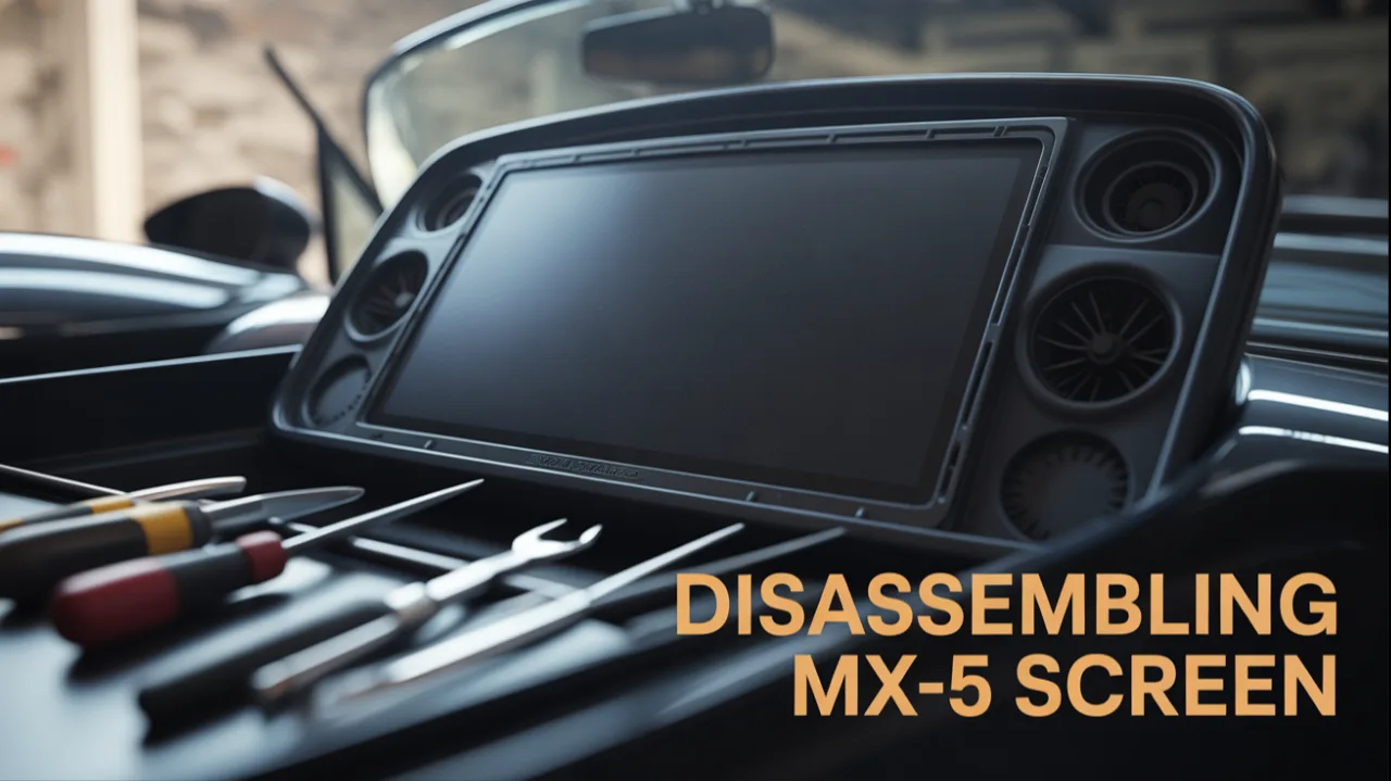 démontage de l'écran MX-5 ND