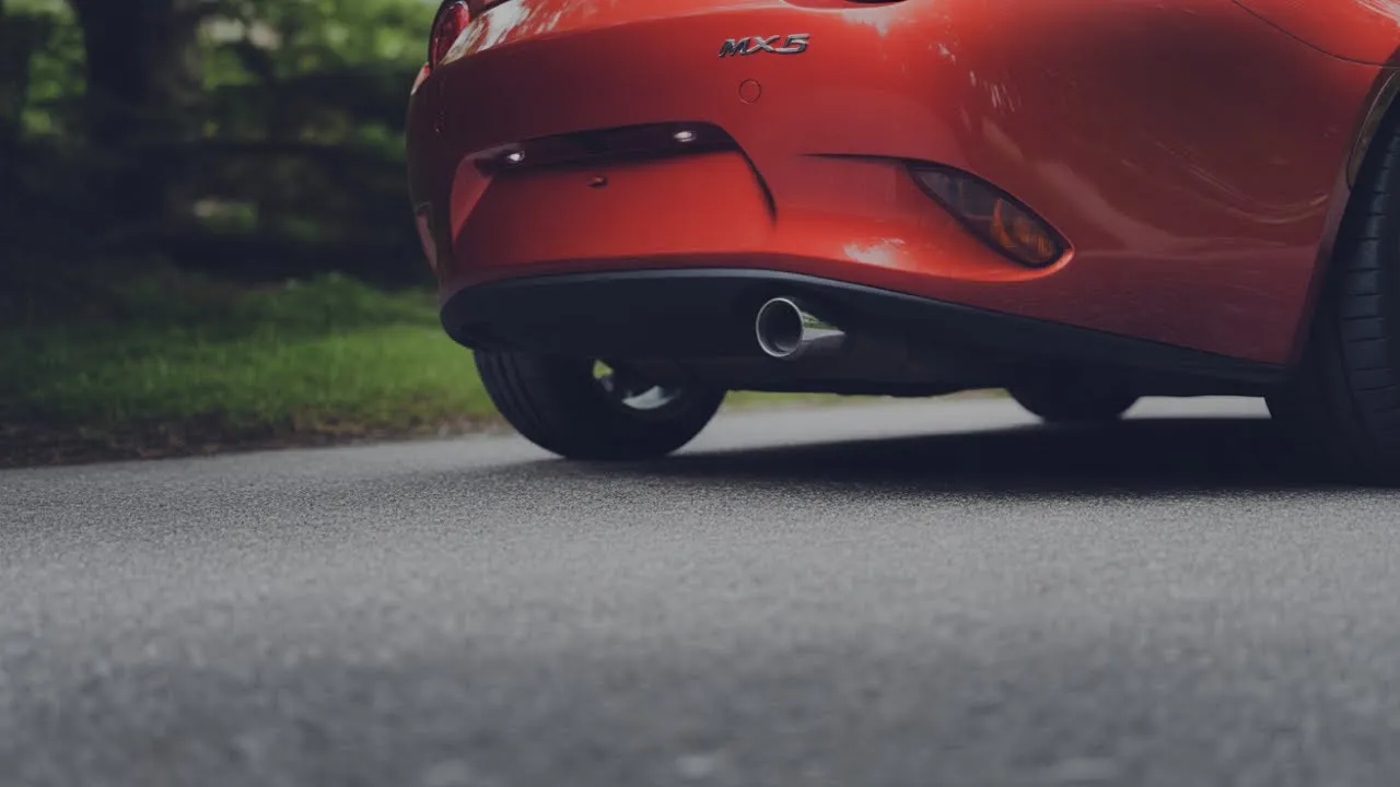 MX5 en marche arrière lente